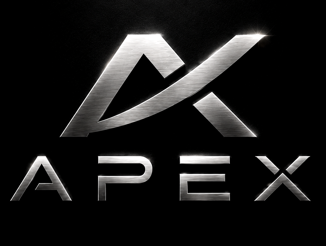 APEX – metallisk logotyp
